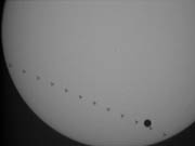 ISS s Venuou na slnenom disku